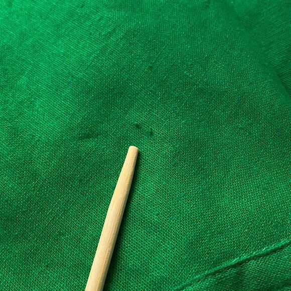 Zara Linen Blend Shirt Women M Shamrock Green 3/4 Kimono Sleeve Button Down NWOT - Picture 15 of 16